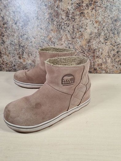 Womens Sorel Glacy Short Waterproof Ankle Boots Winter Size Uk 7 Eu 40 (AT1)