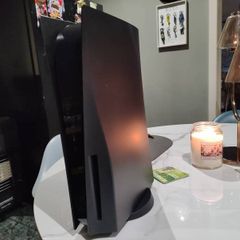PS5 Disc Edition (Midnight Black + White Plates) + 6 Games + Matching Midnight Black Controller