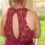 Beautiful burgundy long debs dress or bridesmaids dress. Image 4