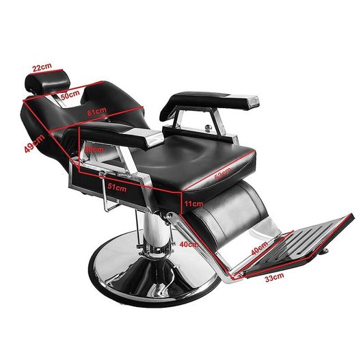 Professional Hairdressing Chair High Quality Faux Leather, Hydraulic Retractable