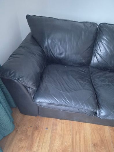 Black Leather Sofa