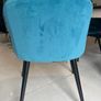 Lily Turquoise Velvet Occasional Chairs from EZ Living Image 4