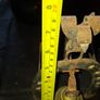 Beautiful Old Iron Wall Mounted Last Call Horseshoe and Brass Bell, Postage Available Image 7