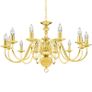 Chandelier Golden 12 x E14 Bulbs Image 3