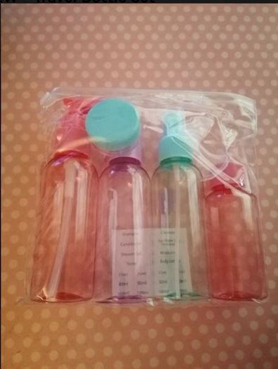 New - Handy refillable bottle set