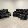 Electric Real Leather Orlando Recliner Sofa Set Image 5