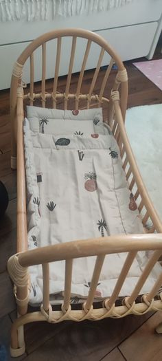 Bamboo Cot for doll  Bed for doll Fern Living Organic