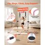Gymnastic Bars for Kids, 63.5 kg Capacity Folding Training Kip Bar, Adjustable Height Gymnastic Horizontal Bar for Home, Training Equipment for Indoor and Outdoor, Easy to Assemble, Pink Image 3