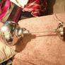 Silver metal lamp Image 2