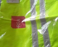 hi vis draw string bag new