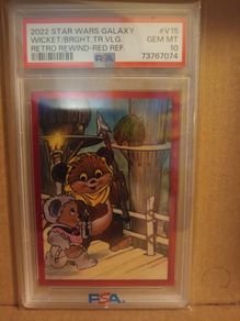 Star Wars Topps 2022 Galaxy Chrome Red Refractor Wicket
