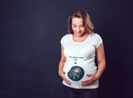 main image for ad Not enough space ladies T-shirt Tee Top Shirt for expecting new pregnant mom