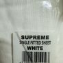 Supreme white fitted sheet 90 x 190 x 30 cm Image 3
