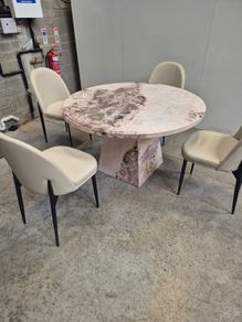 Dining table and chairs