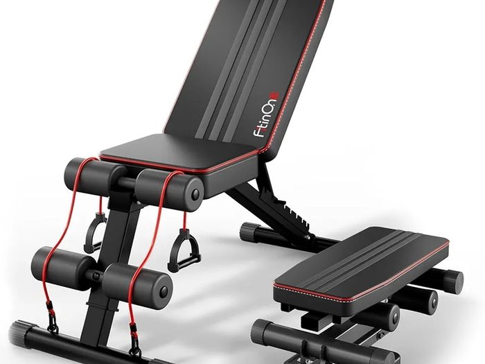 Adjustable 800LBS Weight Workout Bench with Leg Extension and Preacher Pad for Home Gym, Incline Decline Gym Sit Up Bench Press for Full Body Strength Training