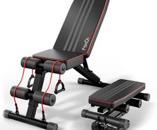 Adjustable 800LBS Weight Workout Bench with Leg Extension and Preacher Pad for Home Gym, Incline Decline Gym Sit Up Bench Press for Full Body Strength Training