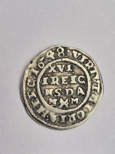 coin Denmark 1648  silver thaler 1.16 Frederick 3