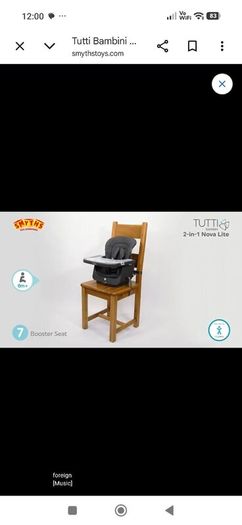 High chair and rocker.