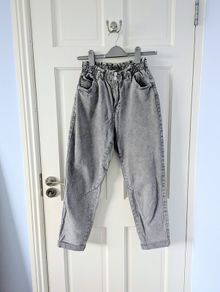 Bershka Grey Stone Wash Jeans