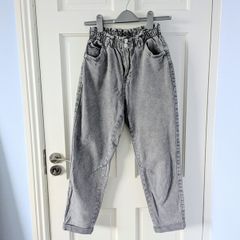 Bershka Grey Stone Wash Jeans