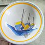 5 Different itms , 1- small green trinkelt dish 12.00 euro-2-  small  glazed blue trinkelt dish 12.00 euro.-3-Bowl trinkelt dish hand-painted ceramic piece from the famous HB Henriot Quimper pottery in France, 17.00 euro.-4-  trinkelt dish by Fermoyle Pot Image 7