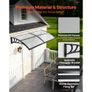 Awnings for Door Entrance, 38 x 78 in, Exterior Front Door Window Awnings with Drainage & ABS Bracket, Rain Snow Sun Protection Image 5