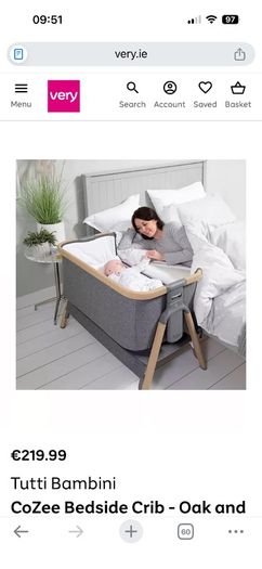 Tutti Bambini CoZee Co-Sleeper Crib