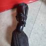 Carved Ebony / Dark Wood Tribal African Head / Bust Sculpture Image 7