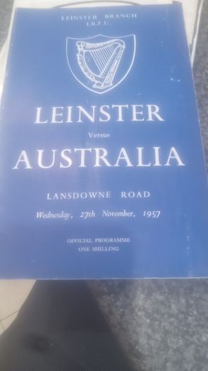 Rare Irish Rugby Programmes