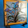 Tiffany Style Stained Glass Butterfly Panel - Window Hanging / Suncatcher  , window decoration Image 6
