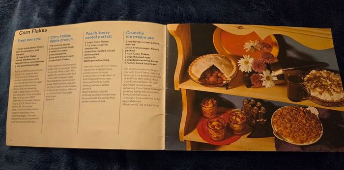 Vintage Cornflake recipe book