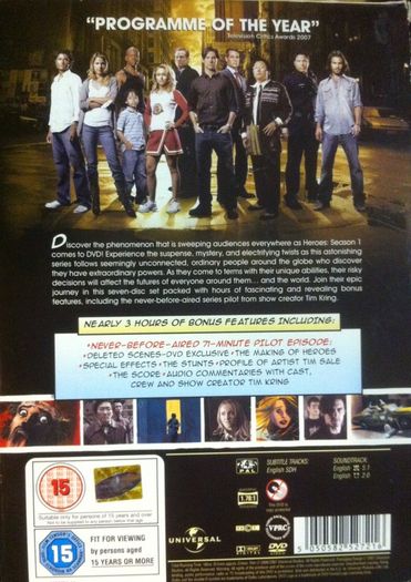 Heroes [2006-2007] Season 1 [DVD TV Boxset]