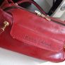 Marino Orlandi Genuine Italian Cherry Red Leather Shoulder/Hand Bag Image 9