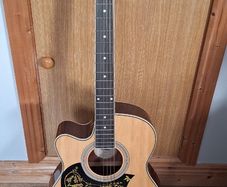 Semi acoustic left hand guitar