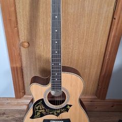 Semi acoustic left hand guitar