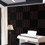 48 Pack Black/burgundy12 X 12"X1" Acoustic Panels Studio Soundproofing Foam Wedge Tiles (FREE POSTAGE) Image 2