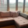 Large L Shaped couch sofa bed grey Image 5