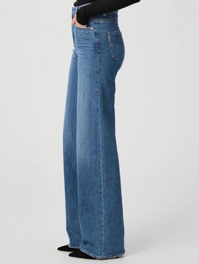 Paige Sasha distressed wide-leg jeans size 24 UK8