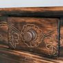 Opium Table with Drawer 60 x 40 x 40 cm Hand-Carved Wooden Side Table from Bali, Brings Asian Charm as a Wooden Table to Your Home (Brown) Image 5