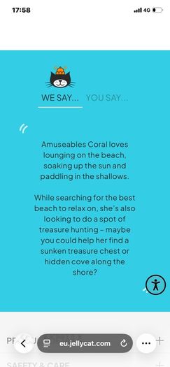 New JELLYCAT Amuseable Coral
