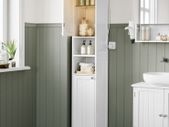 Bathroom Cabinet with lighting White or Grey