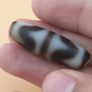 Vintage Himalayan Tibetan Zigzag Pattern Agate Dzi Bead Amulet Image 4