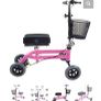 Kneerover Junior mobility knee scooter in pink. Well-used, but still working well! Image 3