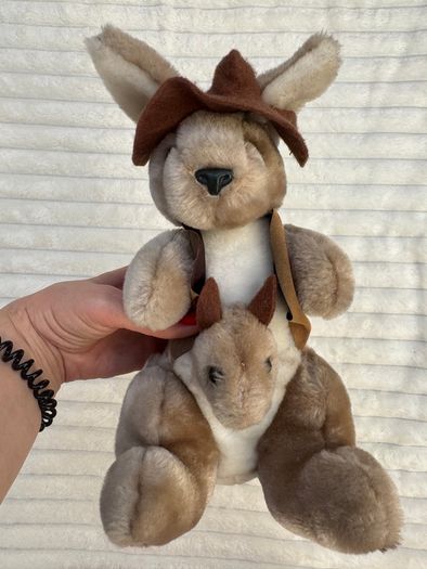 Grab a Jumbuck approx. 12 Kangaroo with Joey plush Used Please see photos