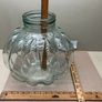 Vintage Very Large Italian Clear Glass Pumpkin Shaped Apothecary Jar c1950 Image 4