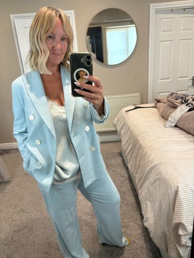 zara suit and top