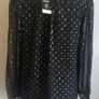 Pep & Co Ladies Top Blouse New With Tags Black & Silver Size 10 Image 4