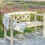 Decorative Outdoor and Indoor 2 Seater Wooden Garden Bench Image 4