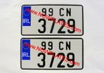 JAP / JDM Pressed Plates with 2 Size No's