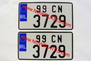 JAP / JDM Pressed Plates with 2 Size No's